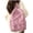 Pink, variant on Solid Color Nylon Backpack, Lightweight Simple Casual School Bookbag with Diagonal Zipper Design, Water Resistant Daypack for College Travel Daily Commute, 8 Pastel Color Options