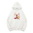 thumbnail image 3 of WILLBEST Sudadera Navideña de Manga Larga Raglán para Mujer con Capucha, Estampado de Copos de Nieve y Gorro de Papá Noel Chica​​, 3 of 3
