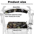 thumbnail image 6 of HELLHERO Christmas Dragonfly Datura Flower Back Rest Covers Anti-Slip Cover Breathable Washable Walker Seat Cover & 主题词 Stretchable Material for Seniors Men Women, 6 of 7