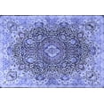 thumbnail image 1 of Ahgly Company Machine Washable Indoor Rectangle Persian Blue Traditional Area Rugs, 8' x 10', 1 of 4