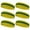 Yellow / Green / Yellow, variant on Couver Sports Terry Cloth 2 Colors Stripes Head Sweatband - 6 Pieces Pack (Blue / Golden Yellow)