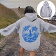 thumbnail image 2 of Essentials Women's Hoodie Letter Graphic Hooded Long Sleeved Drawstring With Pockets Trendy Fall Clothes 2025 Grey, 2 of 7