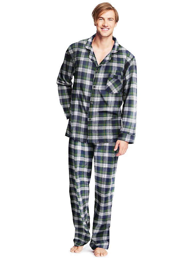 Hanes - Hanes Men's Flannel Pajamas 0140/0140X - Walmart.com - Walmart.com