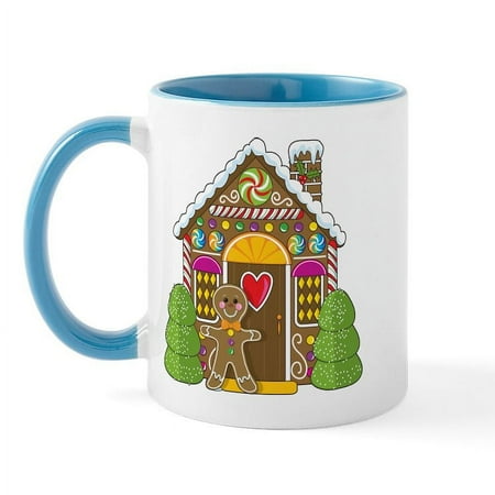 

CafePress - Gingerbread House Mug - 11 oz Ceramic Mug - Novelty Coffee Tea Cup