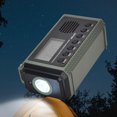thumbnail image 4 of Radio meteorológica de emergencia con manivela solar, alarma SOS de 10000MAh para supervivencia al aire libre, 4 of 9