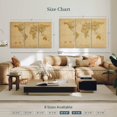 thumbnail image 4 of Elephant Stock World Map Antique Style I Wall Art - Horizontal Multi Panel Canvas - Living Room Wall Decor - Map Multi Panel - Orange And Brown Decor By Michael Tompsett - 57" x 36", 4 of 8