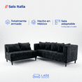 thumbnail image 2 of LASE Muebles Sala Esquinera Italia Sofá + Loveseat Configurable en L 6 cojines Marfil, 2 of 7