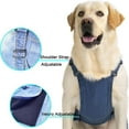 thumbnail image 3 of UOSIA Dog Overalls for Large Dogs Fashion Cute Dog Jeans Jumpsuit Vintage Washed Dog Denim Shirts Dog Jacket Onesie,30,workwear, 3 of 6