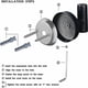 thumbnail image 3 of Toallero montado en la pared Perchero para batas de baño Gancho para bata de baño Negro mate SUS 304 Toallero de acero inoxidable resistente Perchero Albornoz Gabinete Esponja, 3 of 5