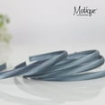 thumbnail image 4 of Motique Accessories Thin Headbands for Women Solid Plastic Satin 4 Pack - Blue Grey, 4 of 5