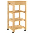 thumbnail image 5 of vidaXL Kitchen Trolley MONZA 48x40x90 cm Solid Wood Pine, 5 of 5