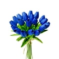 thumbnail image 1 of Tulipanes artificiales Mandy's Blue Royal PU con flores sintéticas, 20 unidades, 1 of 9