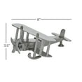 thumbnail image 4 of DecMode Aluminum Plane Modern Sculpture Silver, 4 of 10