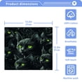 thumbnail image 2 of Dark Pattern with Black Cats 100% Cotton Face Towel 12x12in Soft Absorbent Washcloth Durable Printed Hand Towels for Bathroom Travel 2 Pcs, 2 of 9