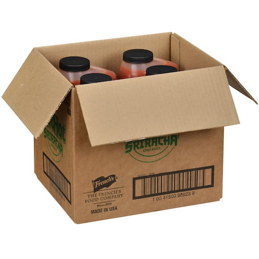 Frank s Redhot Sriracha Chili Hot Sauce Bottle, 0.5 Gallon, 4 Per Case