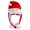 A, variant on harmtty Xmax Christmas Santa Hat Ear Moving Jumping Hat Santa Claus Elk Snowman Snowflake Cosplay Hat Xmas Holiday Party Costume Photo Prop Gift F