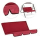 thumbnail image 3 of Cojín de Columpio para Patio Libre de Asiento de Columpio, Protección de Cojín de Silla de Columpio de Bloque Impermeable para Banco , Rojo, 3 of 9
