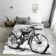 thumbnail image 5 of Balery Capybara Riding Bicycle Manta de Felpa Suave y Acogedora – Cobija de Franela Aterciopelada para Cama, Lavable y Cálida para Sofá, Mascotas, Transpirable-60"x50", 5 of 7