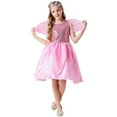 thumbnail image 6 of Huowey Girls Angel Dress Up Set High Waist Short Sleeve Flower Tiered Sequins Dresses With Wings Fairy Tale Party Gown For Kids Birthday Pageant Wedding Outfits Spring Fall Clothes,Pink,120, 6 of 9