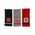 thumbnail image 3 of Embedded Holiday Print On Solid Cotton Kitchen Towel (Asstd) - Set of 3, 3 of 3