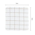 thumbnail image 6 of Arkwright Cotton Kitchen Dishcloths (12 Pack, 12x12 in.) Gray and Tan Windowpane Stripes, 6 of 6