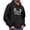 Black, variant on qelini Christmas Hoodies for Men Long Sleeve Pullover Reindeer Print Drawstring Hooded Sweatshirts Casual Tops