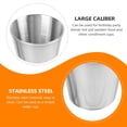 thumbnail image 3 of OUNONA 5pcs Stainless Steel Portion Cups Silver Round Dipping Bowls for Hot Pot Back to School, 3 of 8