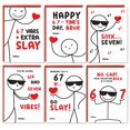 thumbnail image 1 of Tarjetas de San Valentín LINHARA, paquete de 6, con sobres y pegatinas, 1 of 9