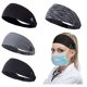 thumbnail image 1 of Diadema para mujer con botones para mascarillas y fundas Banda elástica para el cabello unisex para enfermeras Médicos y protección para los oídos Ormromra LRWJ132-5, 1 of 1