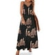 thumbnail image 1 of Vestido sin mangas con letras en oro rosa y cuero negro por todas partes Faith Vestido de hada Vestido de mujer, 1 of 7