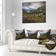 thumbnail image 3 of Designart Glenfinnan Viaduct Scotland - Landscape Photography Throw Pillow - 18x18, 3 of 5