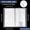 thumbnail image 2 of Clear Sticker Organizer Binder Storage Book for Sticker Storage Collecting Album with 50 Pack Double Sided DIY, 2 of 9