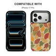 thumbnail image 5 of Autumn Leaves Colorful Pattern Design Leather Wallet Case for iPhone 15 Pro Wallet Case Card Holder Flip, 5 of 8