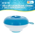 thumbnail image 3 of U.S. Pool Supply Pool & Spa Floating Chlorine & Bromine 1" Tablet Dispenser, 5" Diameter, Collapsible Floater, 3 of 6