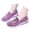 Purple, variant on CAIXAI Orthopedic Dress Sneakers Women Adjustable Upper Women Sock Sneakers Comfortable Slip-On Walking Shoes Women Knit Upper Embroidery Mary Jane Flats Women Hands Free Sock Shoe