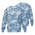thumbnail image 2 of Men's Long Sleeve Crew Neck Casual Top, Camo Graphic Print, Loose Fit, Autumn Outdoor Outerwear For Male, 2 of 3