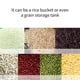 thumbnail image 3 of Dispensadores De Cereales Montados En La Pared Sellado A Prueba De Humedad Almacenamiento De Granos Sin Perforar 1000Ml Alimentos Nueces Café Grano Soya Arroz Cocina Dispensador Contenedor Minnieouse HA014572-00, 3 of 7