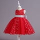 thumbnail image 1 of Vestido de princesa para niñas, vestido de novia de lunares, vestido pontón con lazo, vestido de fiesta de cumpleaños para niñas de flores, 1 of 6