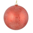 thumbnail image 1 of Vickerman N184103 4 in. Red Glitter Clear Ball Ornament  6 per Bag, 1 of 1