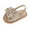Gold, variant on Zwiiyzr 2024 Baby Girls Sandals Infant Toddler Shoes Open Toe Ankle Strap Summer Outside Wear Non-Slip Breathable Sandals 6-12 Months Gold