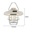 thumbnail image 2 of Luz LED recargable para acampar regulable, linterna retro para caminatas al aire libre o cortes de energía en interiores Zhivalor BST3006237-3, 2 of 6
