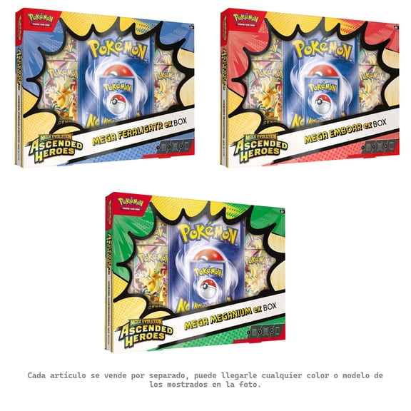 Cartas Coleccionables Pokemon TCG Megaevolucion Ascenso Heroico Mega ex Box en Español