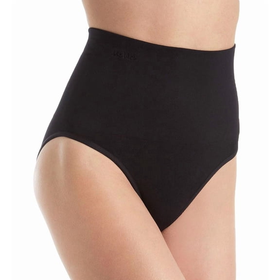 SlimMe High-Waisted Moderate Coverage Seamless Shaper Brief - Womens - Female, Q2, Black