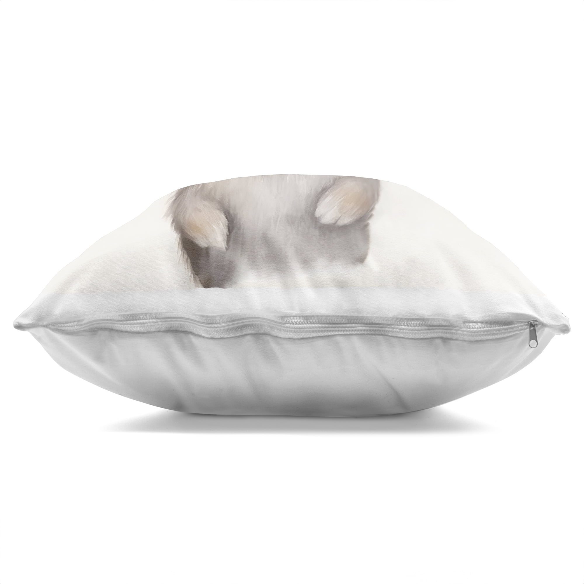 Stupell Industries Fun Bunny with Flowers Decorative Printed Throw Pillow, design by Lazar Studio