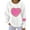 White C, variant on Stamzod Womens Crewneck Sweatshirt Valentine's Day Lover Heart Long Sleeve Tops Casual Pullover Fall Sweatshirts for Women White XXL