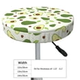 thumbnail image 4 of KLL Green Avocado Round Bar Chair Cushion Cover 13 inch ,Bar Stool Protector with Elastic, Soft Washable, 4 of 6