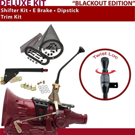 American Shifter 700R4 Shifter Kit 10 in. E Brake Trim Kit Dipstick for D7FAE