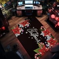 thumbnail image 3 of 4x5ft Christmas Area Rugs, Christmas Flower Pattern Bedroom Rug Non-Slip Washable Living Room Carpet, Soft Low Pile Dining Room Balcony Kitchen Rugs, 3 of 7