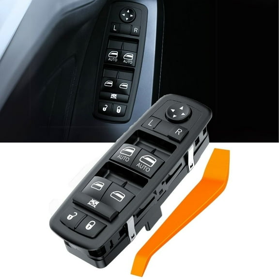 Nilight Power Master Window Switch Compatible with 2009 2010 2011 2012 Dodge Ram 1500 2500 3500 Front Left Driver Side Windows Control Replacement Set with Removal Tool