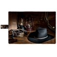 thumbnail image 3 of PKQWTM American West rodeo cowboy black felt hat Book Cover Book Protector Book Sleeve Book Pouch Book Bag 6x9 inch, 3 of 4